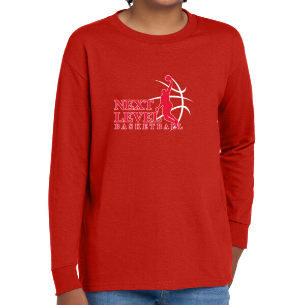 Next Level Youth Heavy Cotton 100% Cotton Long Sleeve T Shirt Thumbnail